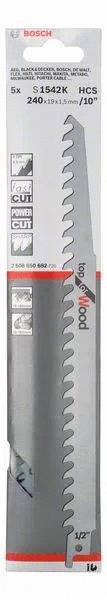 Bosch - 5 lames de scie sabre S 1542 K Top for Wood - BOSCH - 2608650682 - Image 2