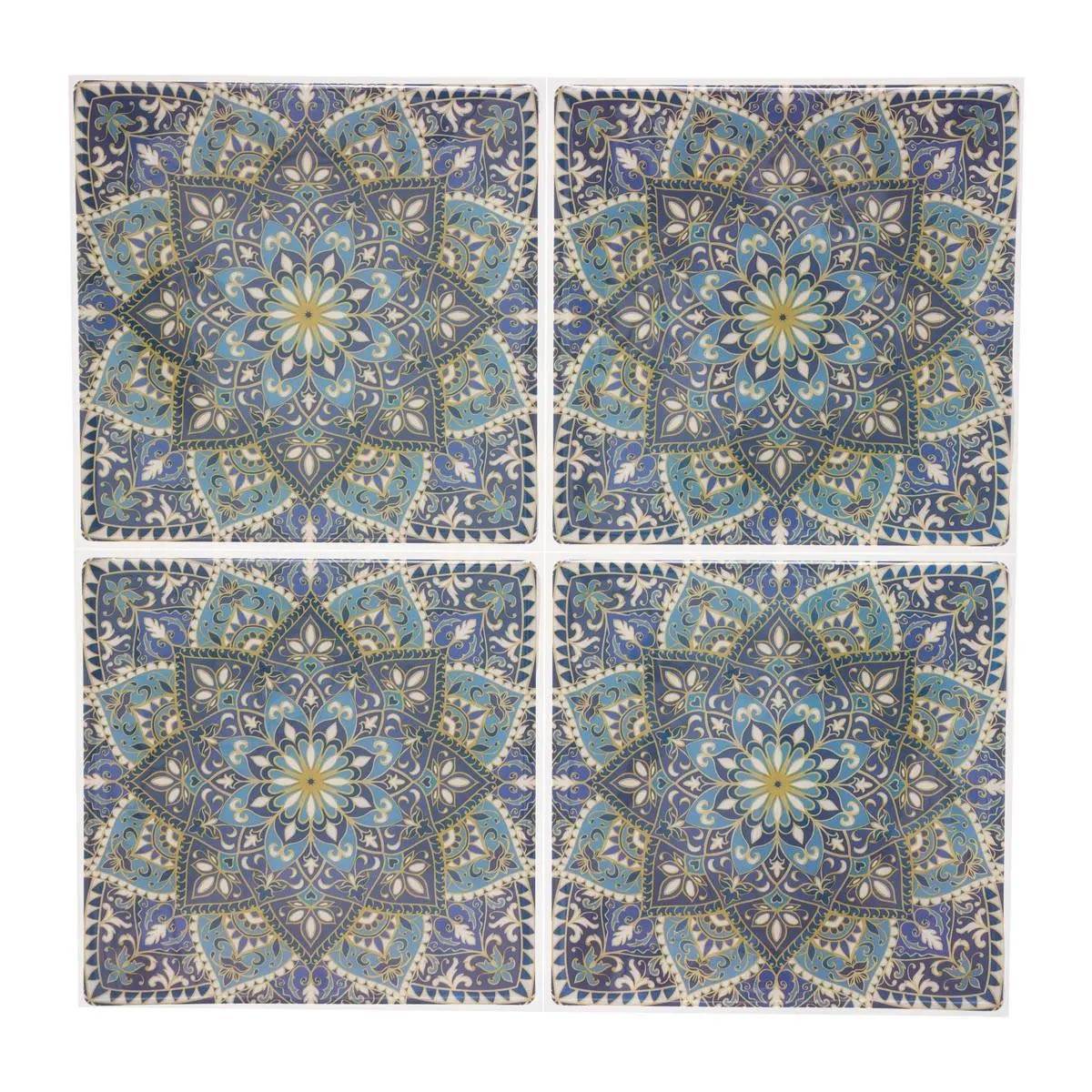Atmosphera - Lot de 2 Stickers "Caro Mosaic II" 26x26cm Multicolore