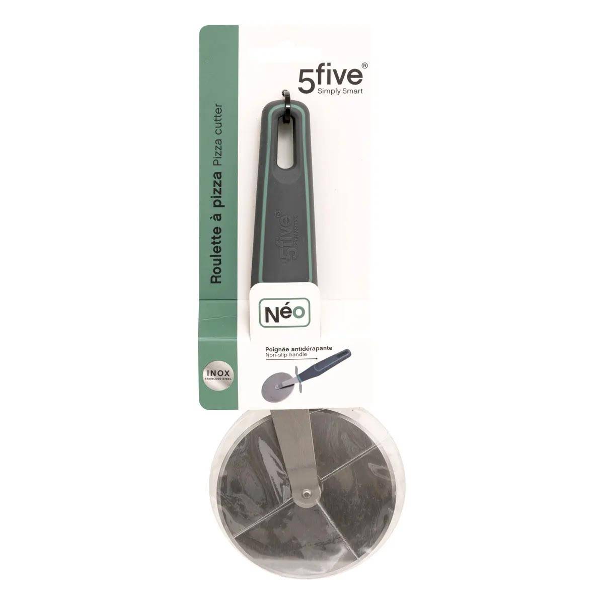 Roulette à Pizza en Inox "Néo 2" 23cm Gris - Image 3
