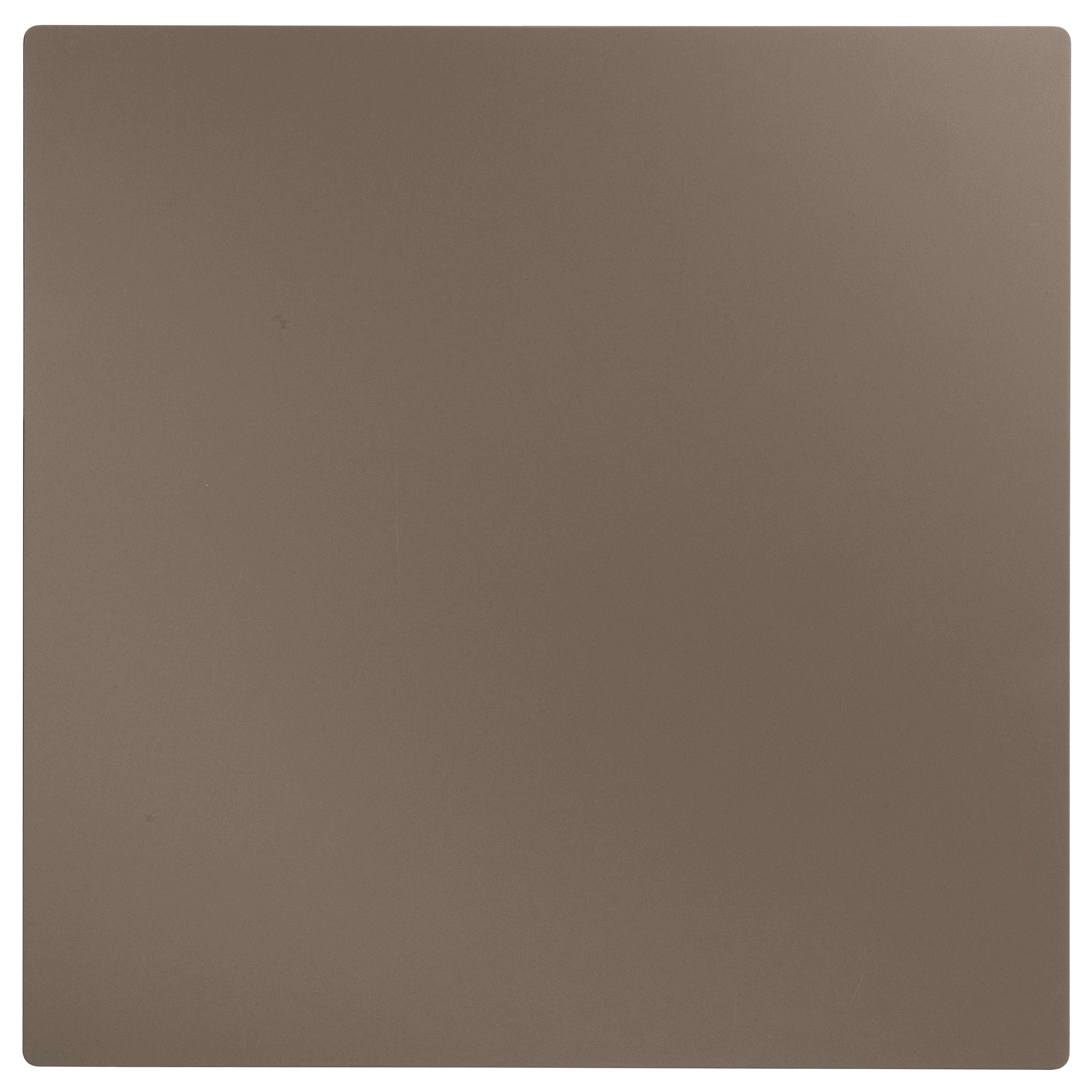 Oviala - Ensemble table 70 cm taupe et 2 chaises en métal taupe - Oviala - Image 2