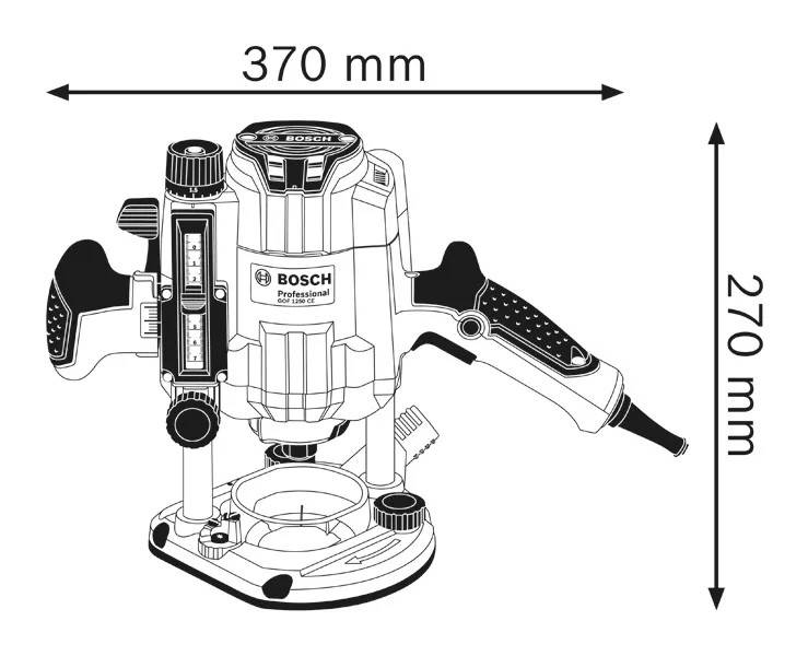 Bosch Professional - Défonceuse 1250W GOF 1250 CE Click & Clean - BOSCH - 0601626000 - Image 3