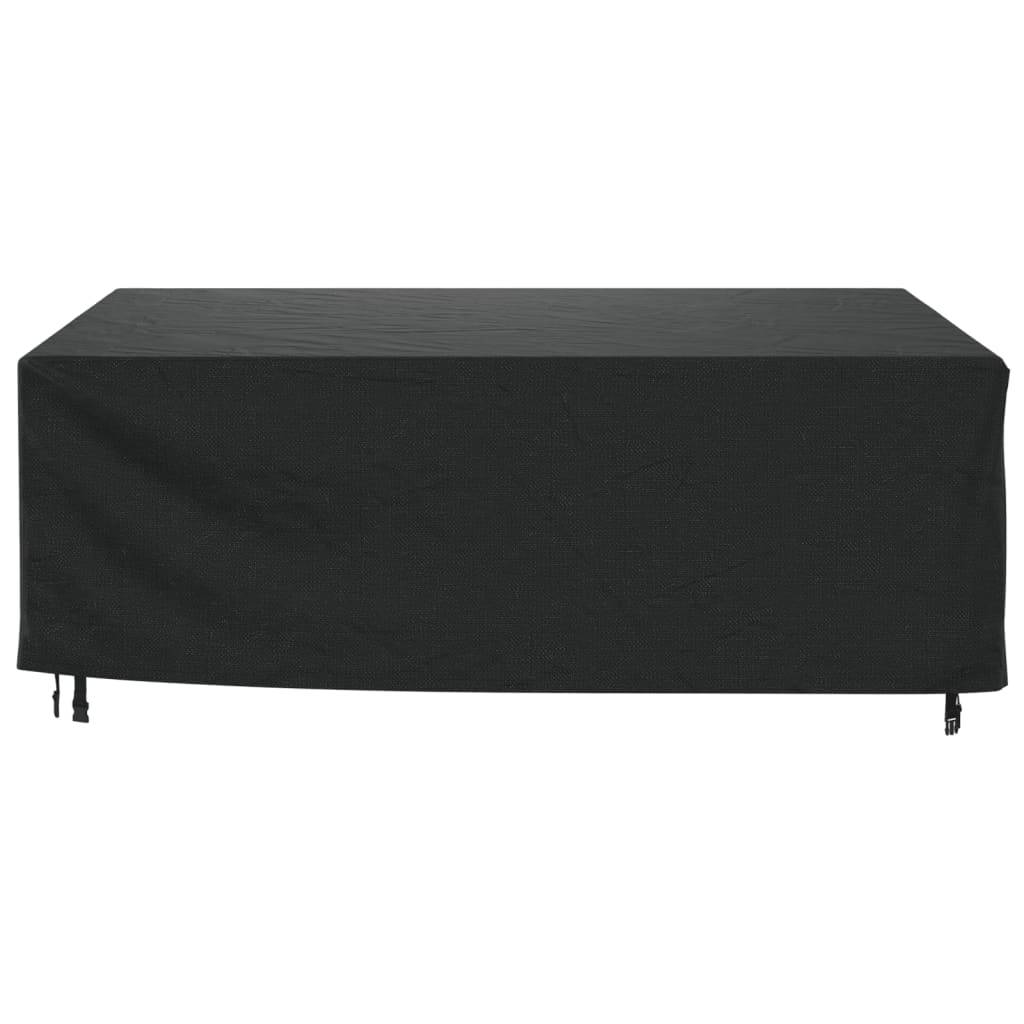 Housse de salon de jardin - Housse de protection noir 200x160x70 cm imperméable 420D - Image 3