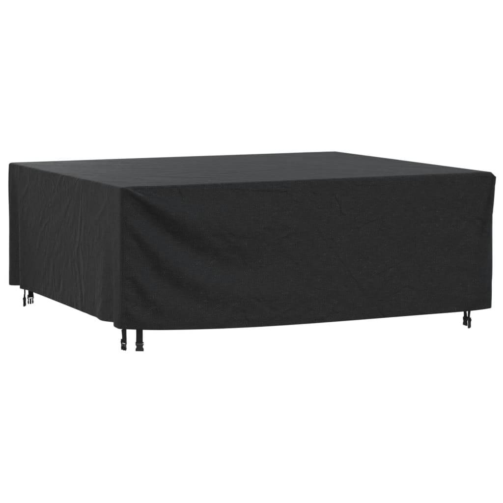 Housse de salon de jardin - Housse de protection noir 200x160x70 cm imperméable 420D - Image 1