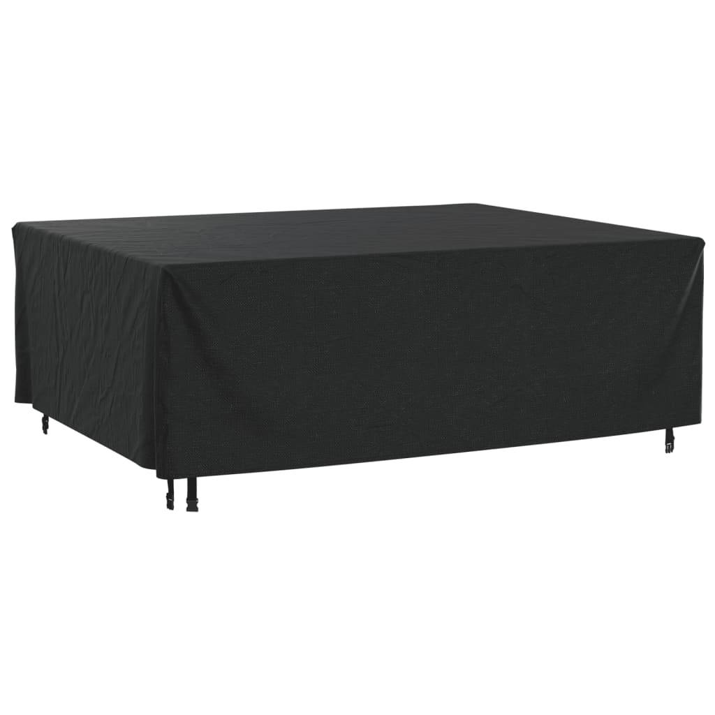 Housse de salon de jardin - Housse de protection noir 200x160x70 cm imperméable 420D - Image 5