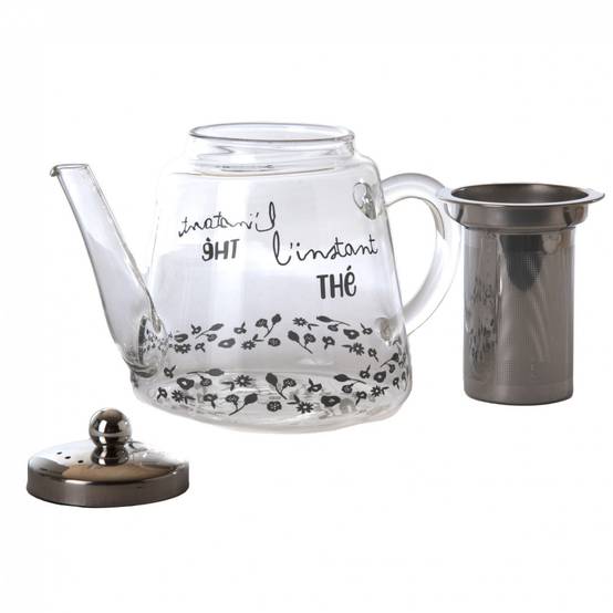 Amadeus - Théière infuseur flore en verre - Image 2