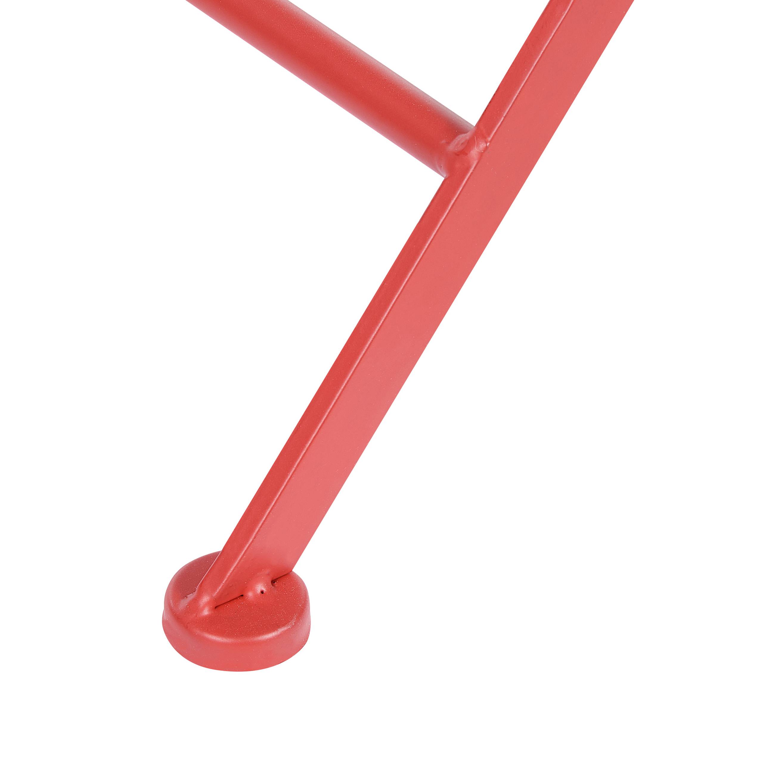 Beliani - Chaise de jardin Métal Rouge SCARIO - 40x47x94- Beliani - Image 6