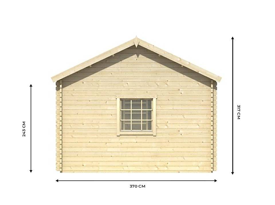 Direct Abris - Chalet de Jardin VICTORIA 20m2 - Epaisseur des Murs : 44mm - Mezzanine Echelle Incluse - Serrure a Cle - Double Vitrage - Image 8