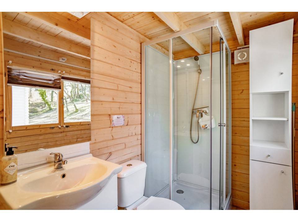 Direct Abris - Chalet de Jardin VICTORIA 20m2 - Epaisseur des Murs : 44mm - Mezzanine Echelle Incluse - Serrure a Cle - Double Vitrage - Image 5