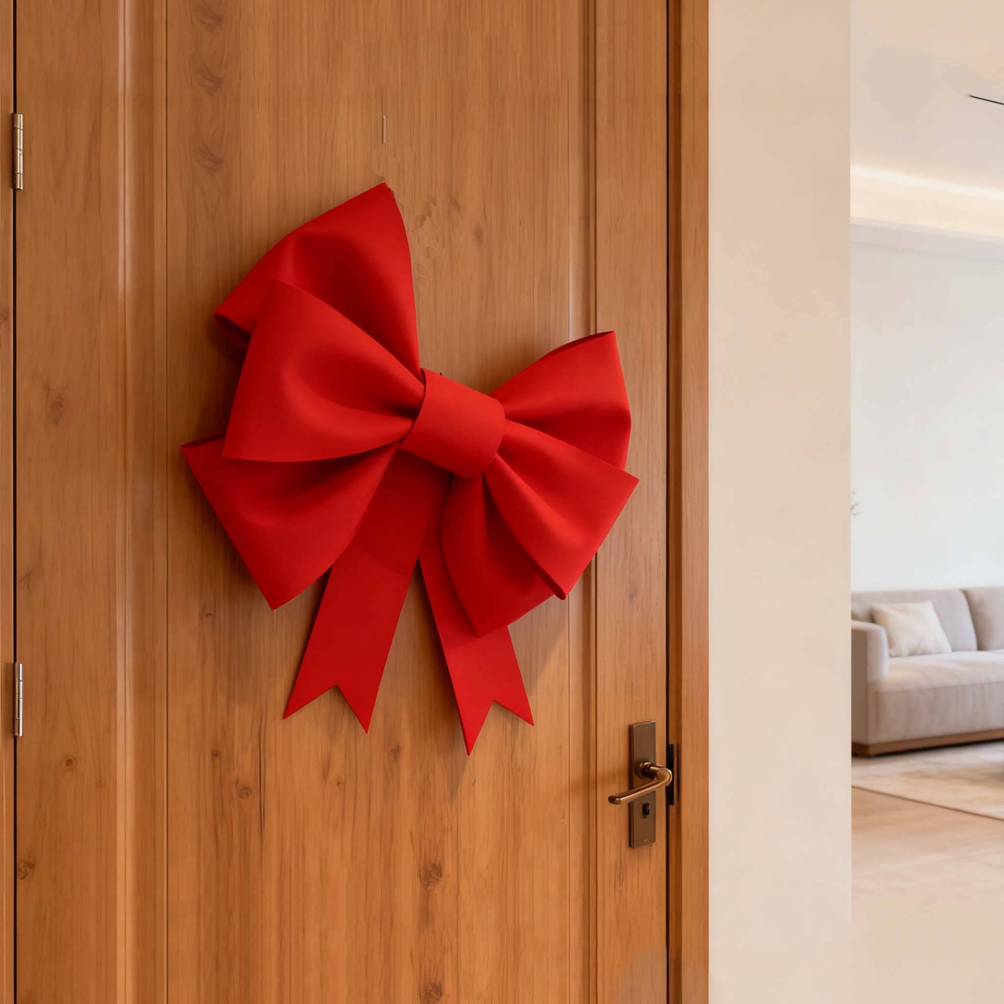 Grande Décoration Nœud Rouge XXL en EVA léger et durable – Déco élégante pour Noël, Mariage, Saint-Valentin, Nouvel An, Maison ou Cadeau - Image 9