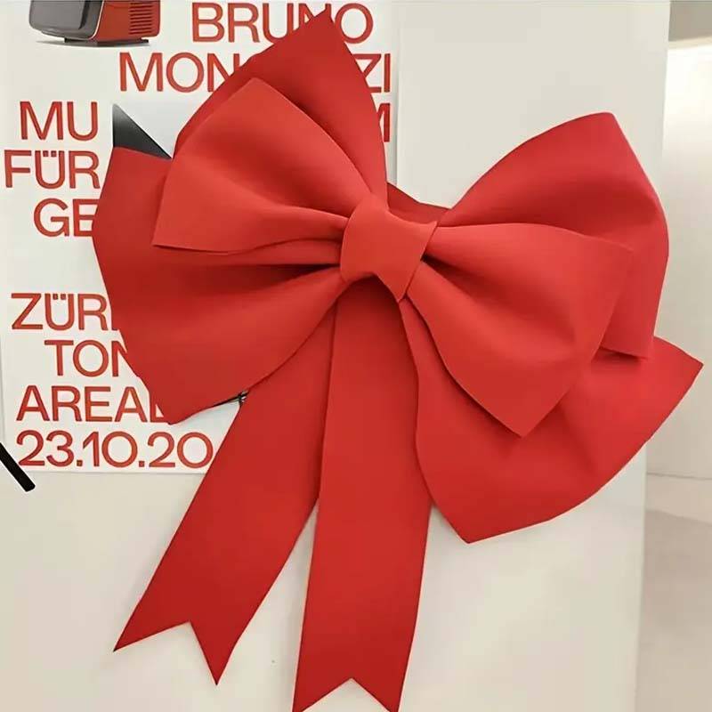 Grande Décoration Nœud Rouge XXL en EVA léger et durable – Déco élégante pour Noël, Mariage, Saint-Valentin, Nouvel An, Maison ou Cadeau - Image 7