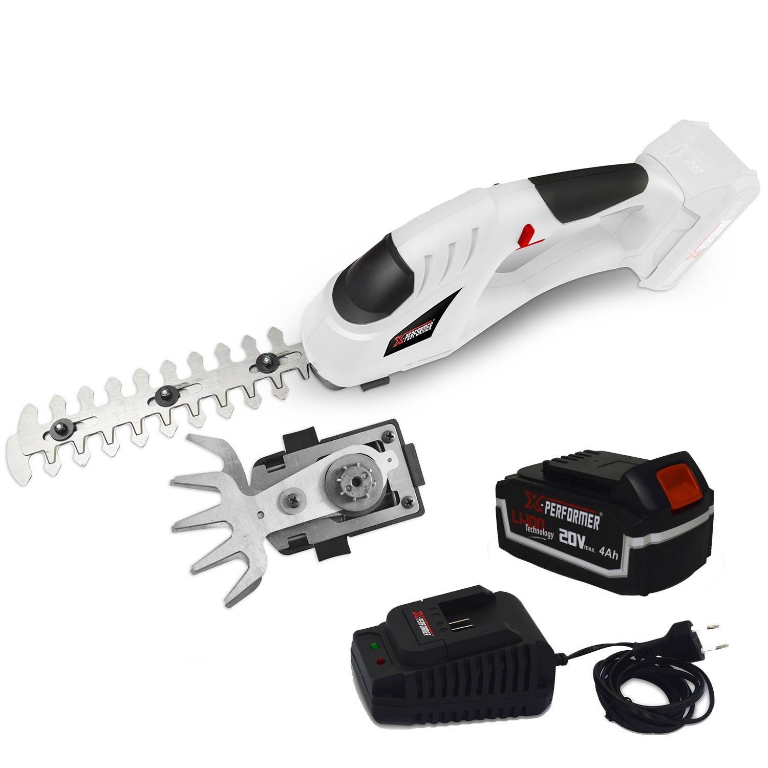Cisaille de jardin Portative - Sculpteur de haies 2 EN 1 - 20V - Xperformer XPCSTH20LI - Batterie 4Ah et chargeur inclus - Image 1