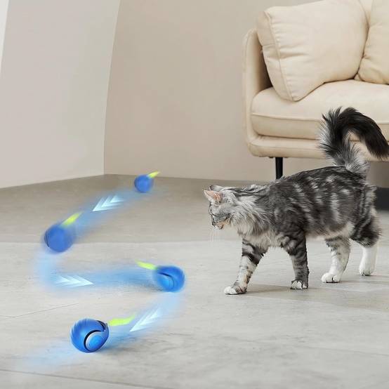 Balle Roulante Automatique - Jouet Chat/Chien DtopbuyAge - Image 4