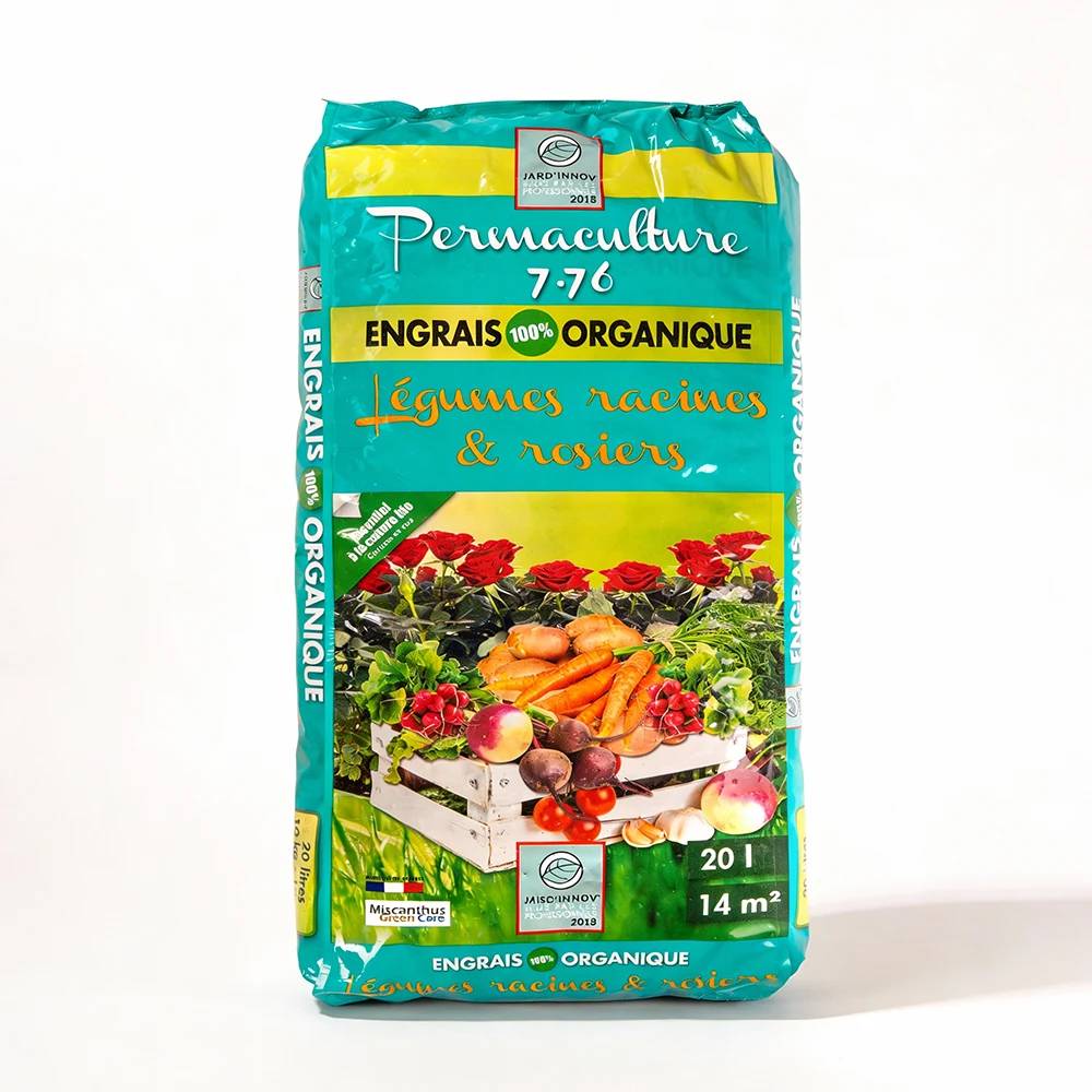 Autre - Engrais Organique en Granulés pour Légumes Racines et Rosiers - Permaculture 7.76® (1 Sac de 20L) - Image 1