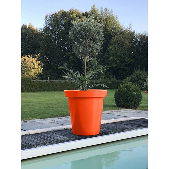 Pot de fleurs rond xxl delight 200l - lot de 2 - plast'up rotomoulage - Image 2