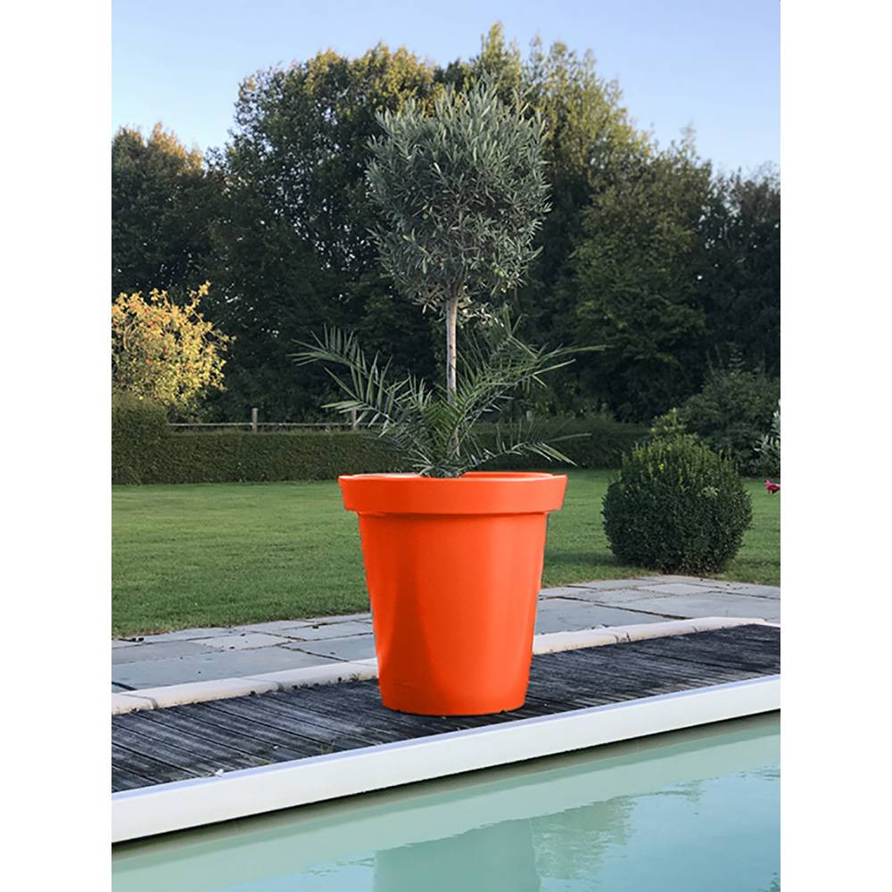 Pot de fleurs rond xxl delight 200l - lot de 2 - plast'up rotomoulage - Image 2