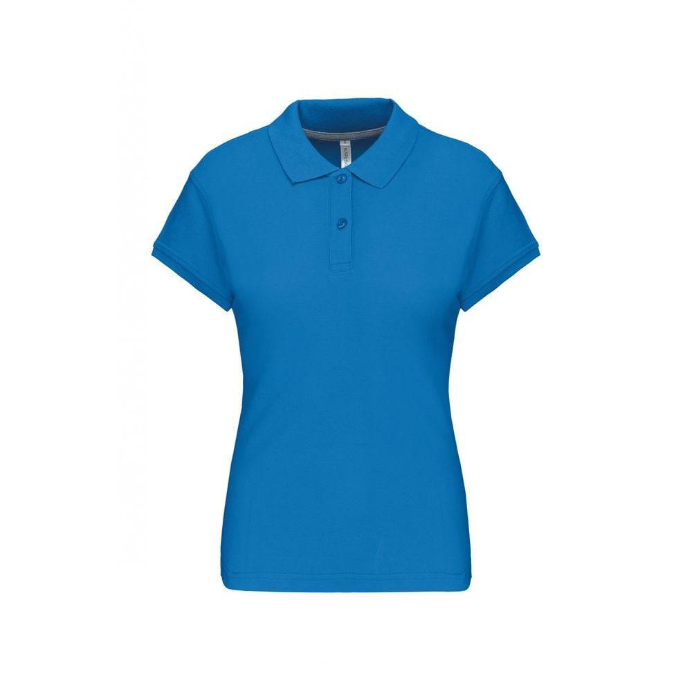 Polo de travail femme Kariban 100% coton Bleu Tropical L - Image 1