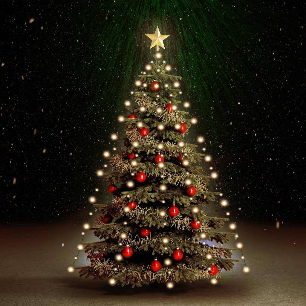 PANGIVO - Guirlande lumineuse sapin de Noël PVC blanc chaud 210 cm - PANGIVO - Image 1