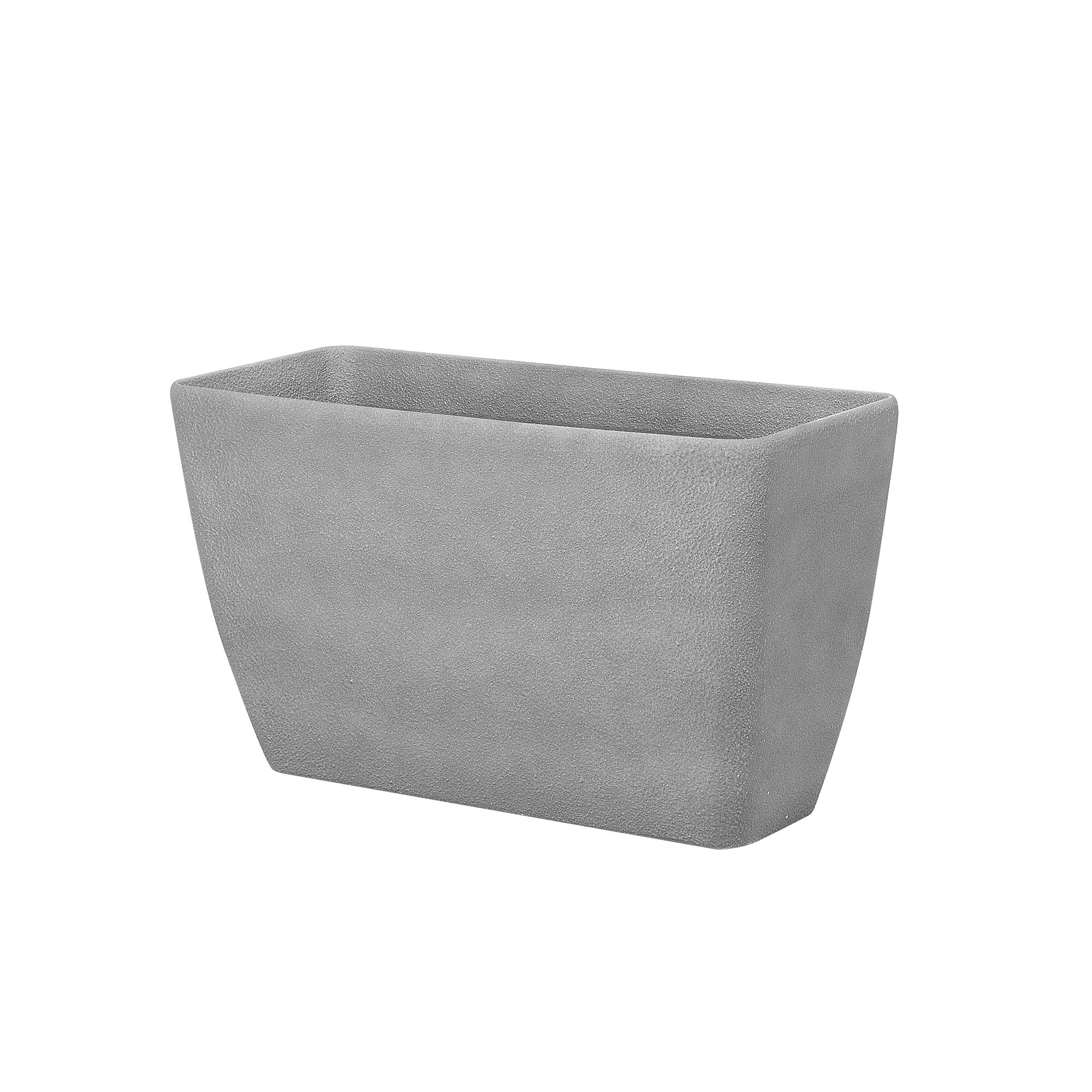 Beliani - Cache-Pot Gris Effet Pierre en Polyrésine 32 x 74 x 45 cm Pot de Fleurs Long et Haut au Design Moderne Idéal pour Extérieur et Intérieur - Image 5