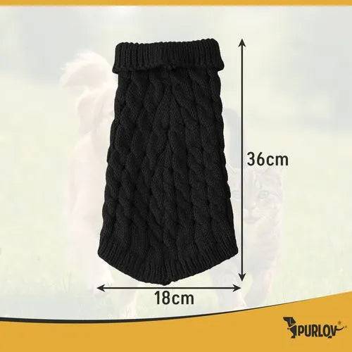 Entrepotbrico - Vêtements pour chien/chat taille L noir Purlov - Image 2