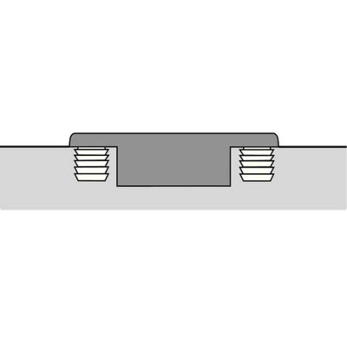 Charnière Intermat 9943 ouverture 110° en semi-applique - Base 3 mm ...