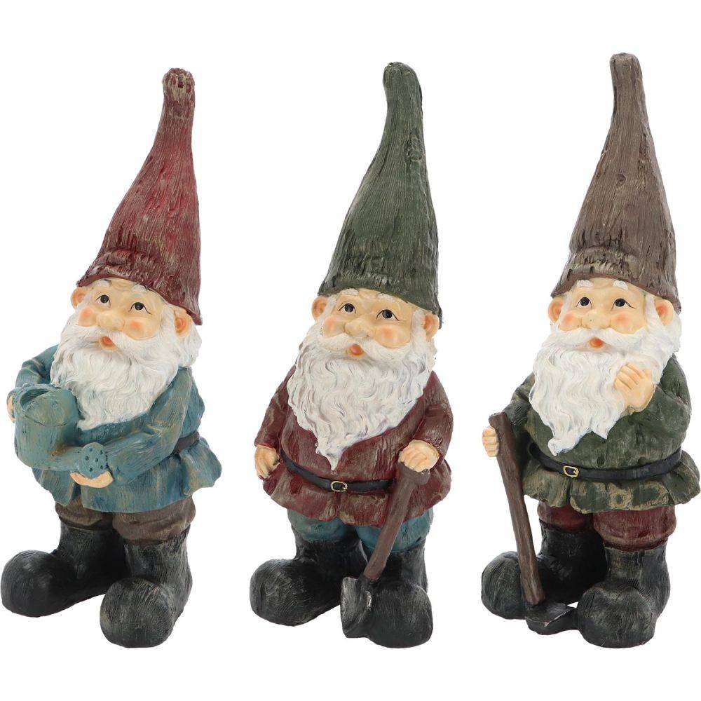 Esschert Design - Nain de jardin assortis en résine (Lot de 3) 45 cm True To Nature - Image 4