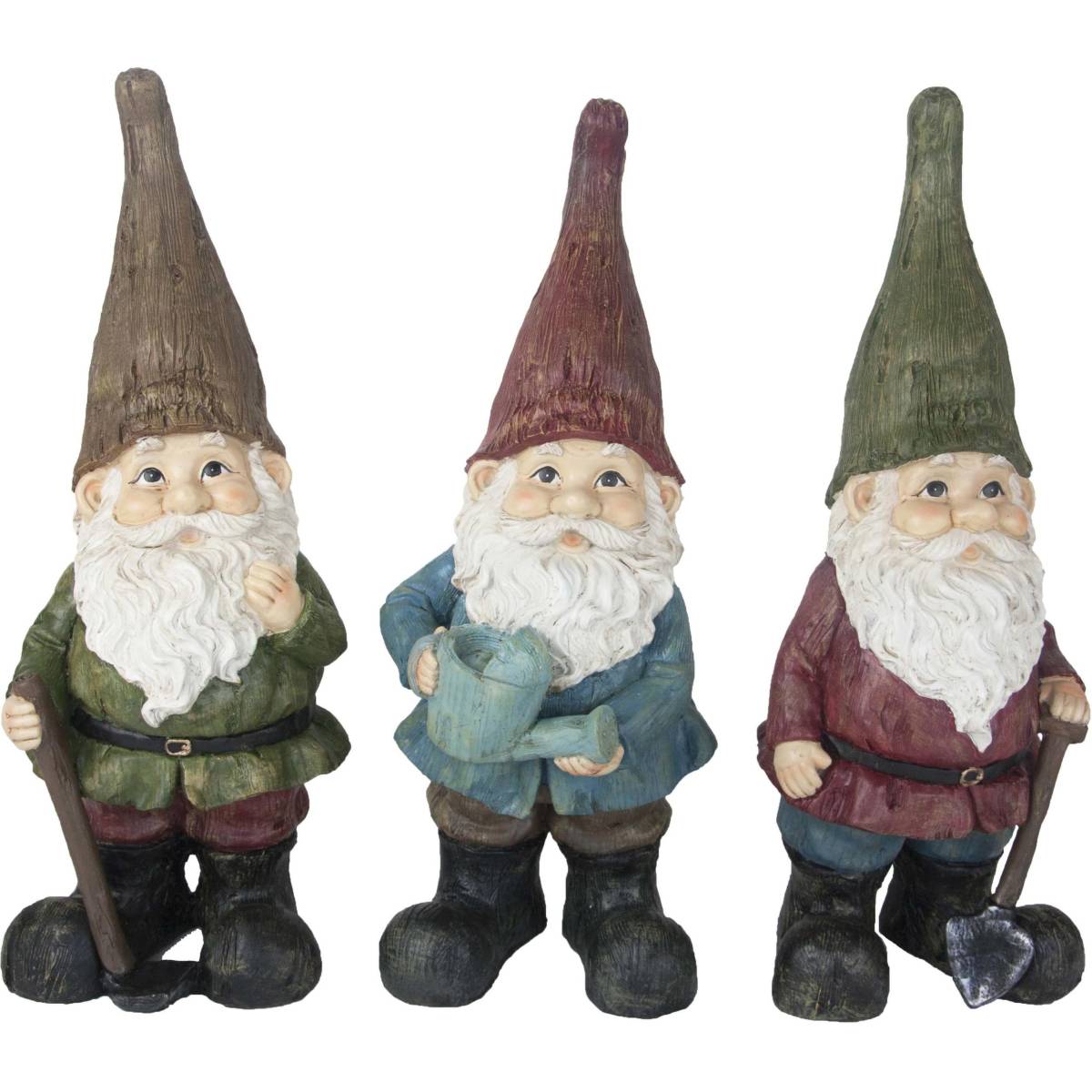 Esschert Design - Nain de jardin assortis en résine (Lot de 3) 45 cm True To Nature - Image 1