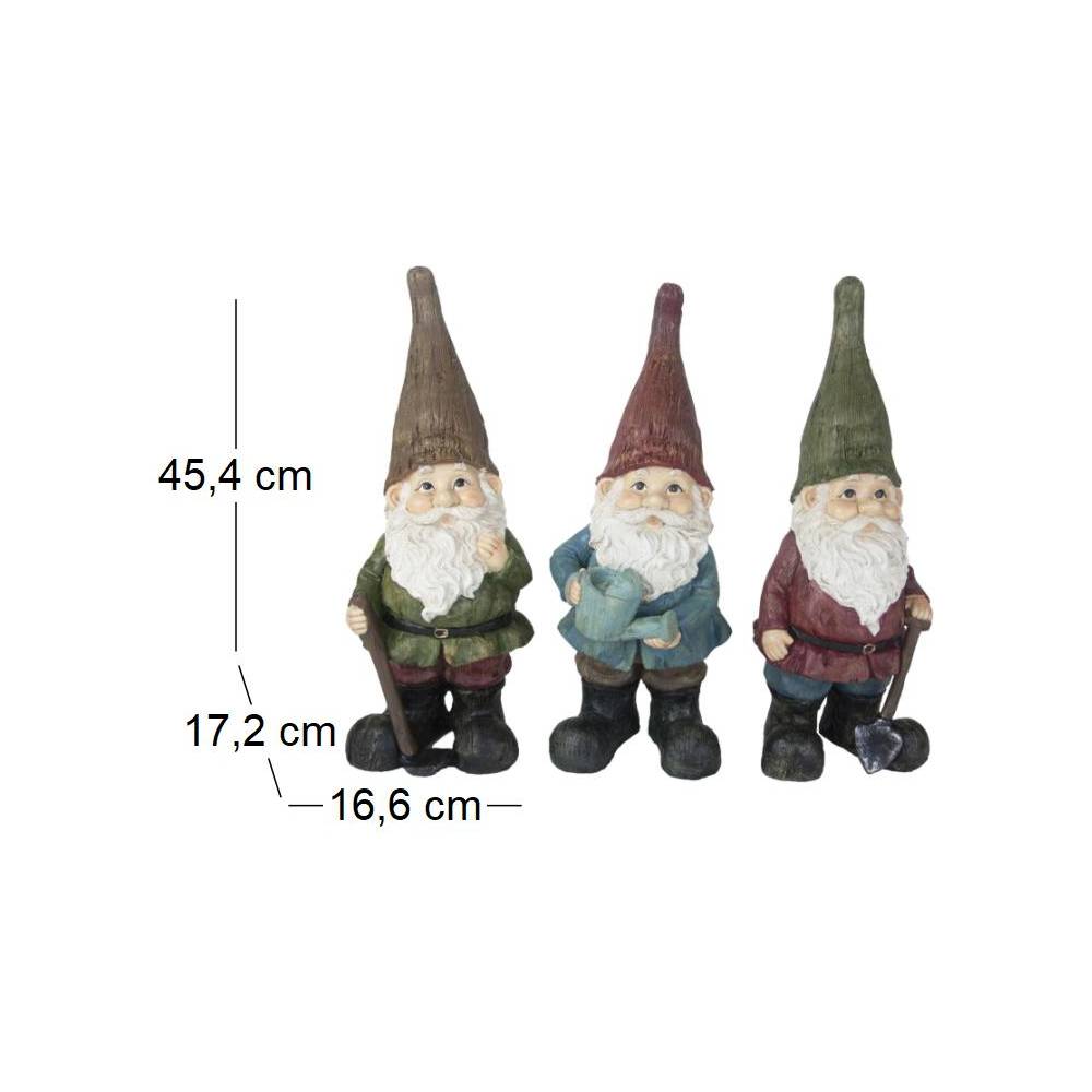 Esschert Design - Nain de jardin assortis en résine (Lot de 3) 45 cm True To Nature - Image 3