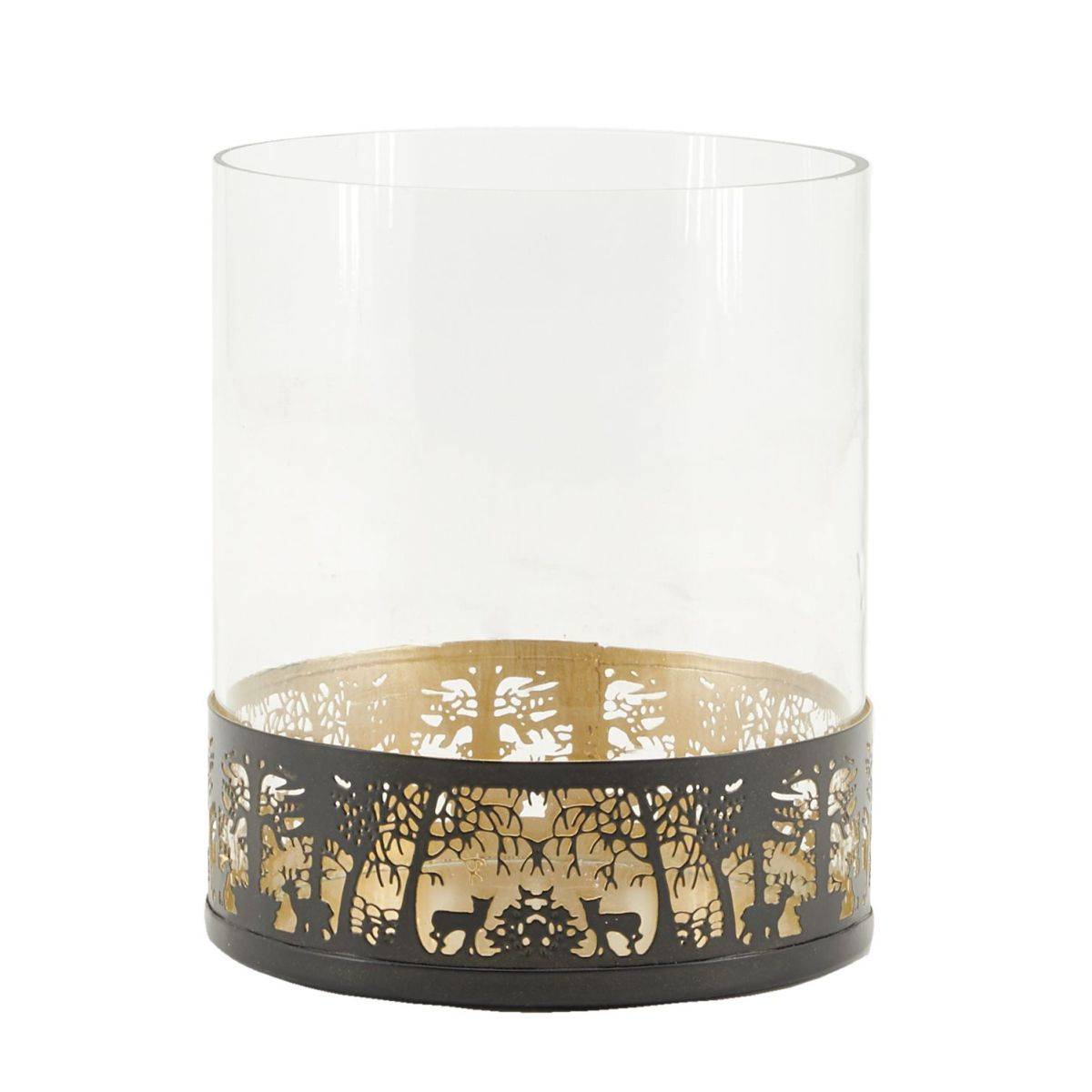 Aubry Gaspard - Photophore en métal et verre Fôret - Image 1