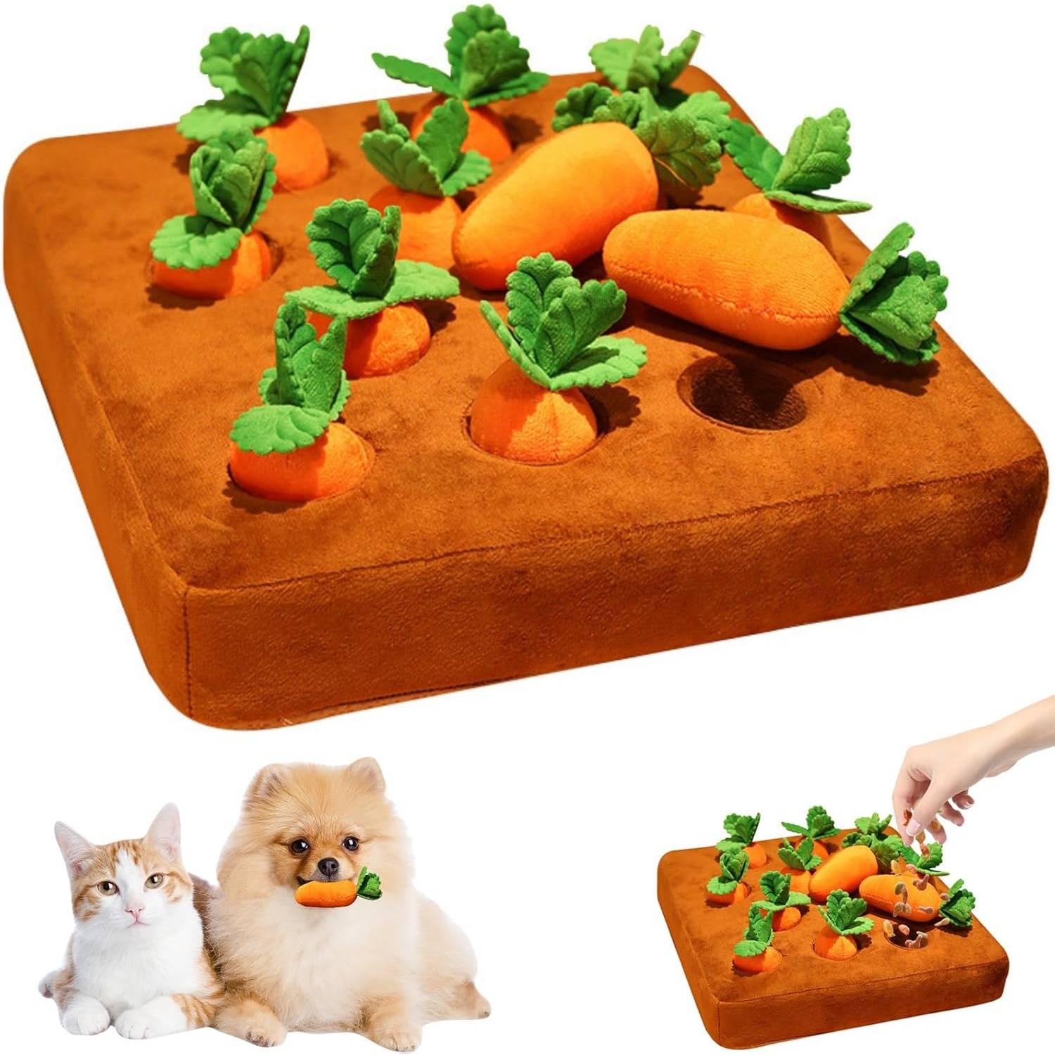 DtopbuyAge - Jouet d'odorat carotte pour chien - Tapis reniflage et mâchouillage DtopbuyAge - Image 1