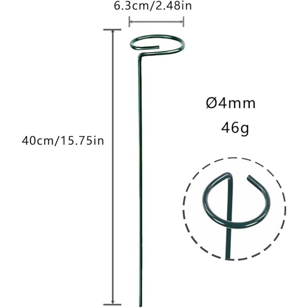 Lot De 10 Tuteurs En Métal Pour Plantes - Image 2