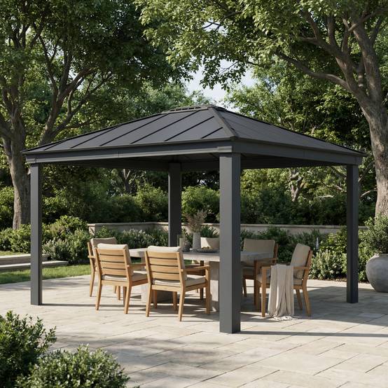 Canopia by Palram - Canopia Tonnelle de jardin Dallas 4,87X4,25 Gris - Image 4