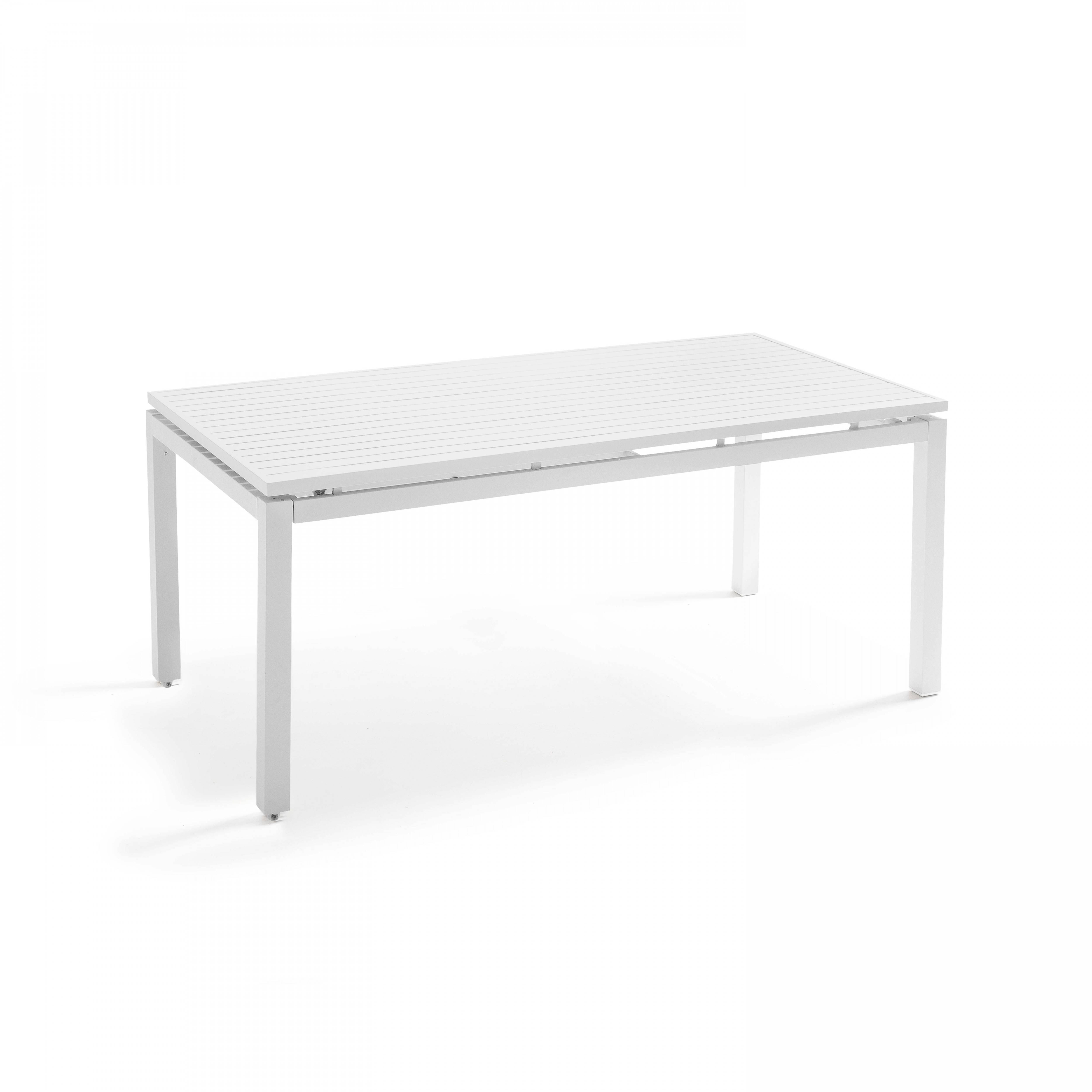 Oviala - Table de jardin extensible en aluminium 8 à 10 places blanc Galilée - Oviala - Image 3