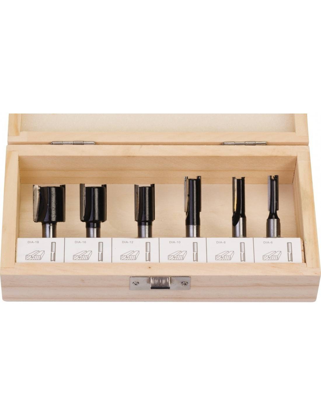 Coffret 12 Fraises Défonceuse D.8 Polyvalence, Queue De 8mm, Coffret De Rangement - Scid