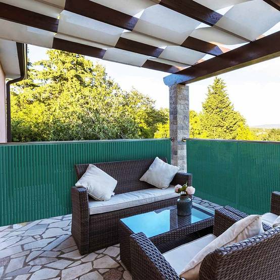 Sans Marque - Canisse double face PVC 1x3 m Unité Vert - Image 5