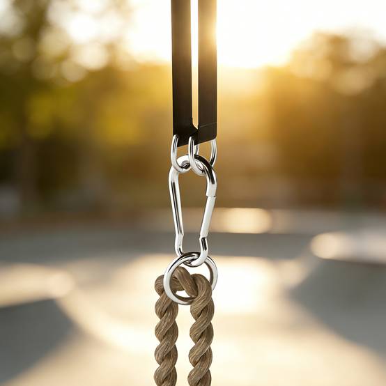 Balançoire enfant à corde réglable, haut dossier, barre de sécurité en T, usage intérieur extérieur, rouge, conception sécurisée pour les tout-petits - Image 9