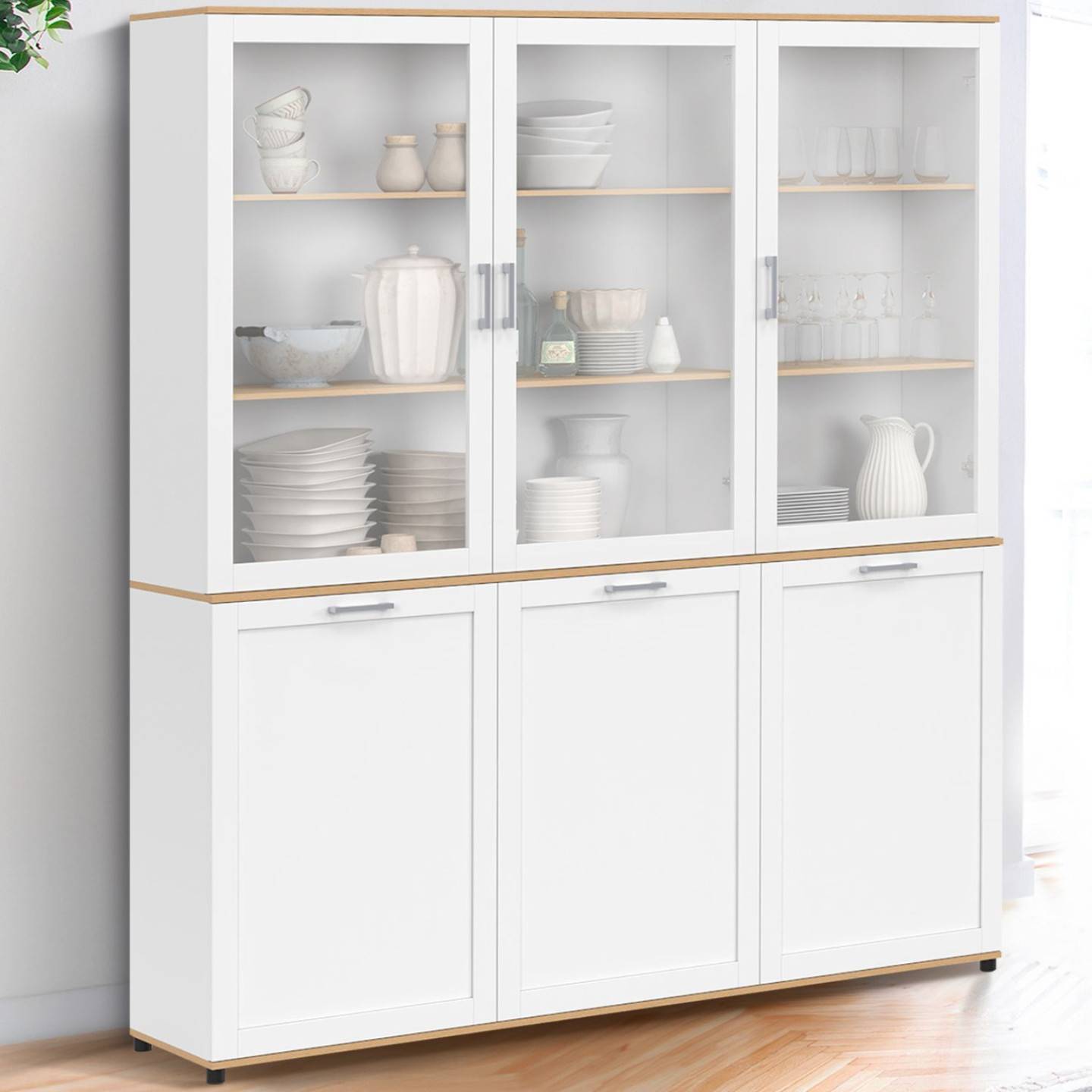 Küchenvitrine Shabby Chic Vitrine Buffet Vaisselier/Buffet Buffet de