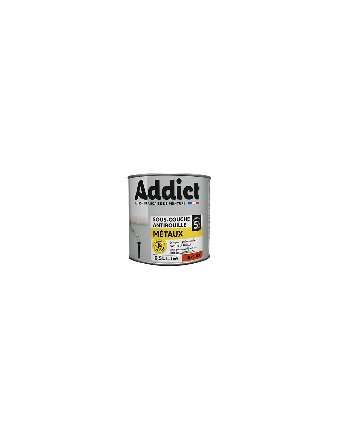 Sous-couche Métaux Glycérol 0,5l Protection Et Adhérence Optimales Pour Métaux - Addict - Image 1