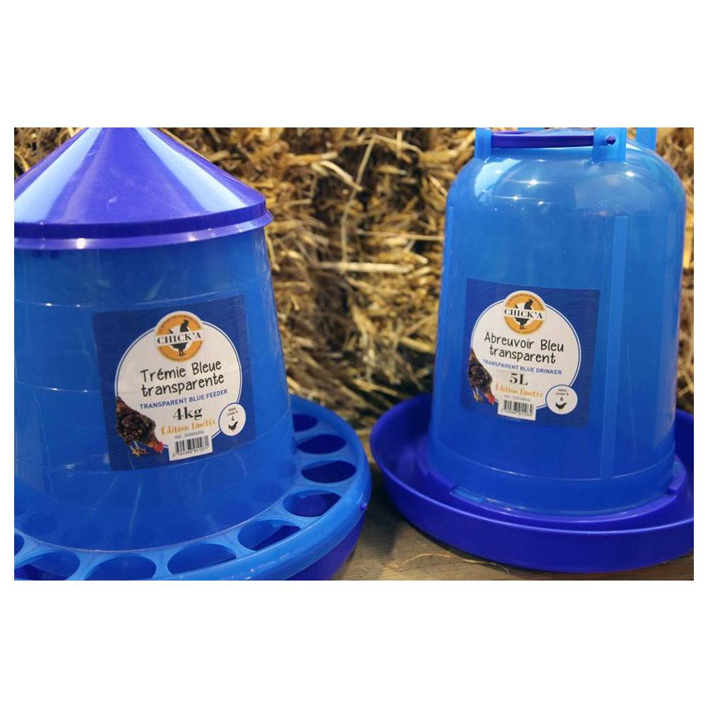 Chick'a - Abreuvoir bleu transparent 5L - Image 4