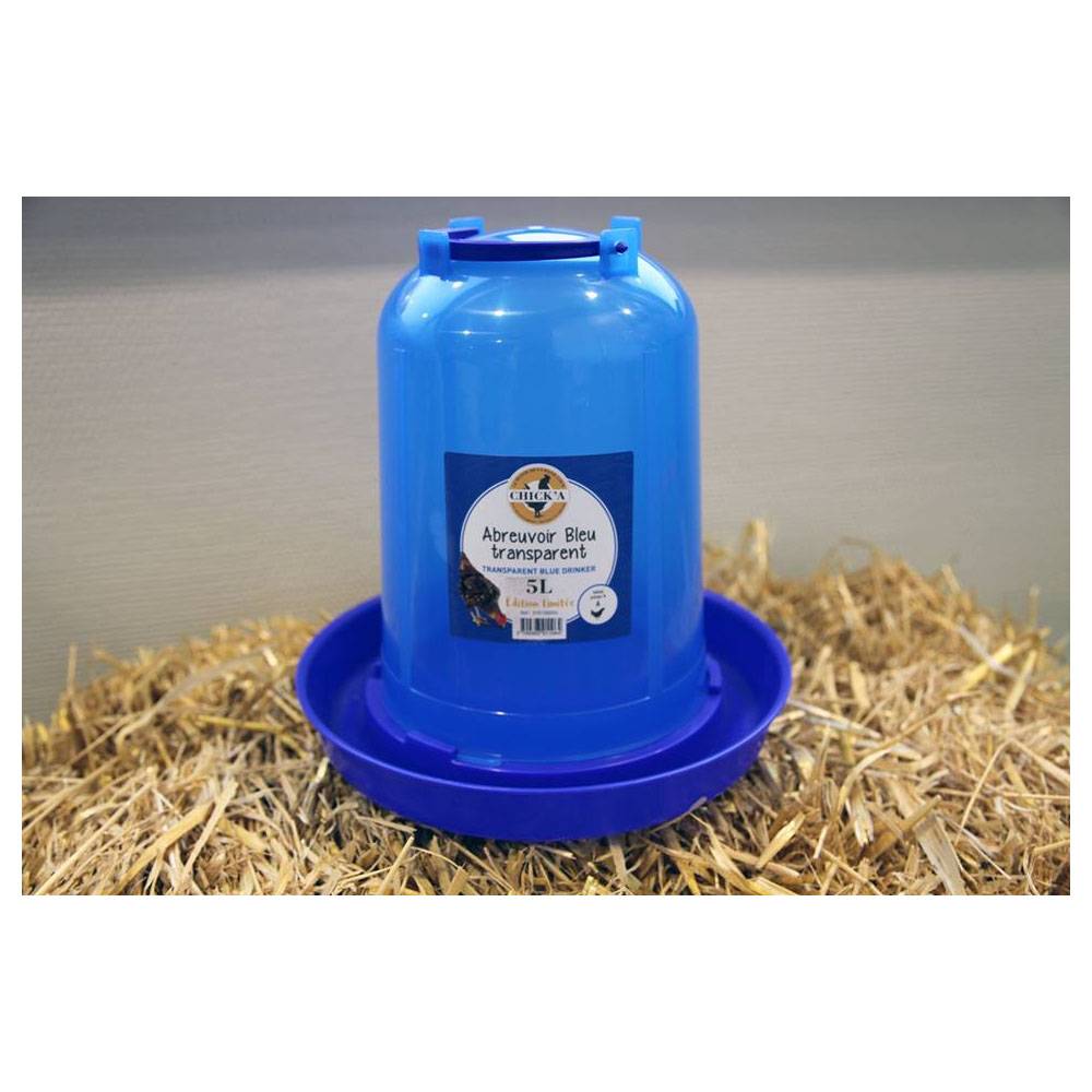 Chick'a - Abreuvoir bleu transparent 5L - Image 3