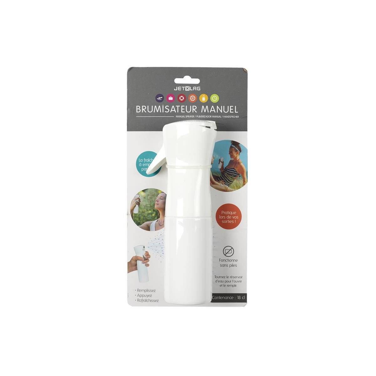 Paris Prix - Brumisateur Spray "Manuel" 19cm Blanc - Image 2