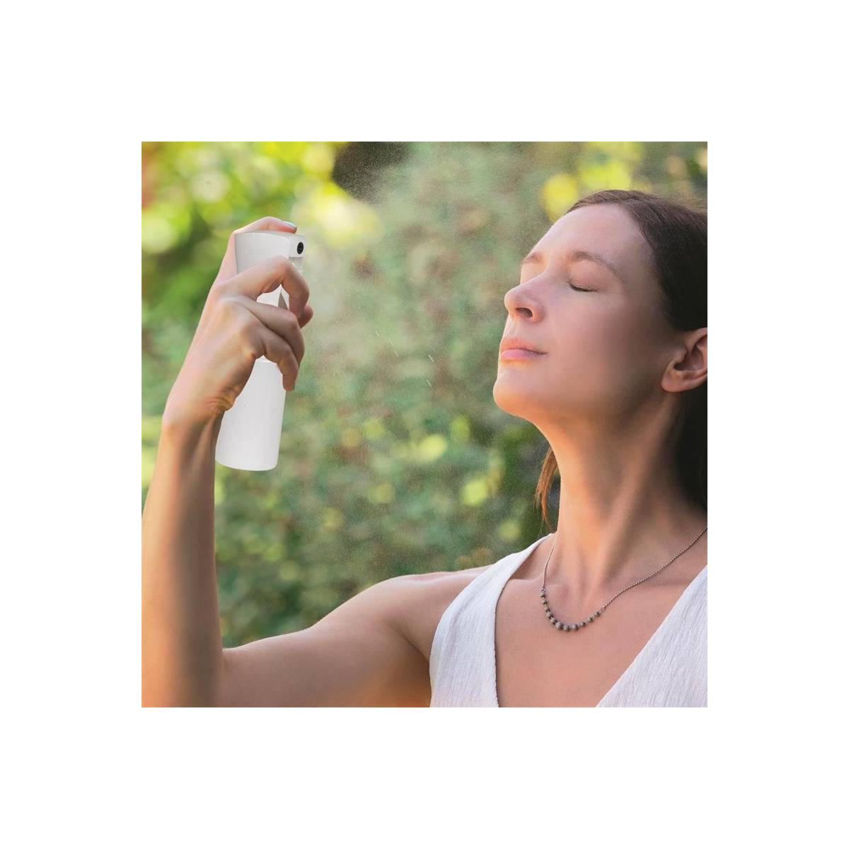 Paris Prix - Brumisateur Spray "Manuel" 19cm Blanc - Image 4