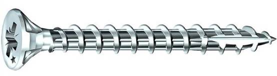 Vis Rocket tête fraisée Pozi VYNEX Acier zingué 3x20 - Boite de 500 - 351400025102