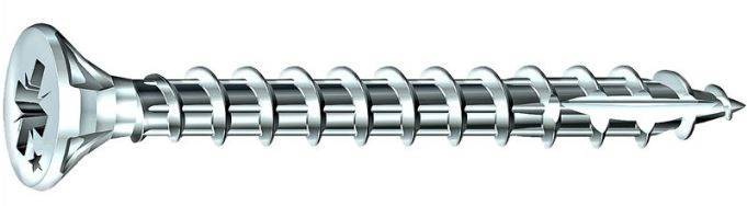 Vis Rocket tête fraisée Pozi VYNEX Acier zingué 3x20 - Boite de 500 - 351400025102