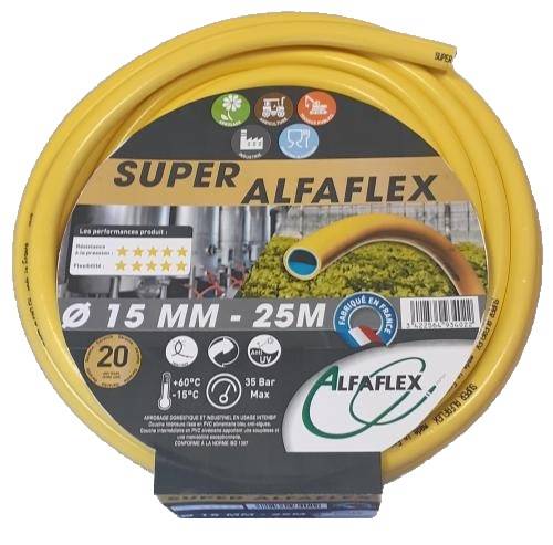 Tuyau d'arrosage diamètre 19mm longueur 50m - SUPER ALFAFLEX - AFSUP19050 - Image 1
