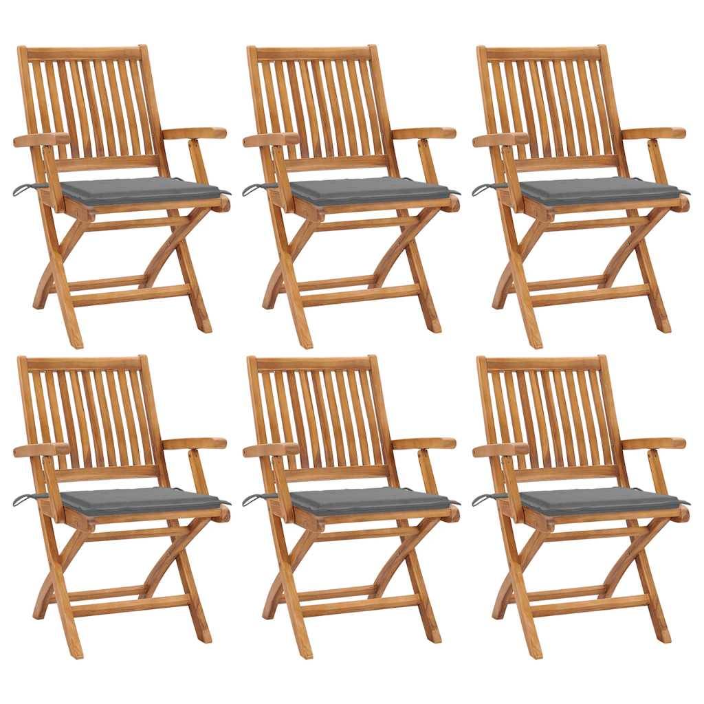 Prolenta Premium - Lot de 6 Chaise bois composite Meindert Gris 56 X 58 X 88 cm - P87209G - Image 1