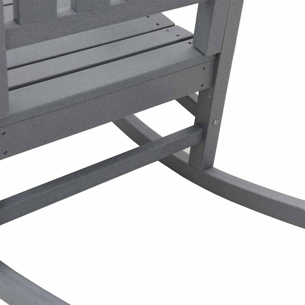PANGIVO - Chaise Berçante de Jardin Gris clair 92 x 70 x 108 cm HDPE - PANGIVO - Image 7