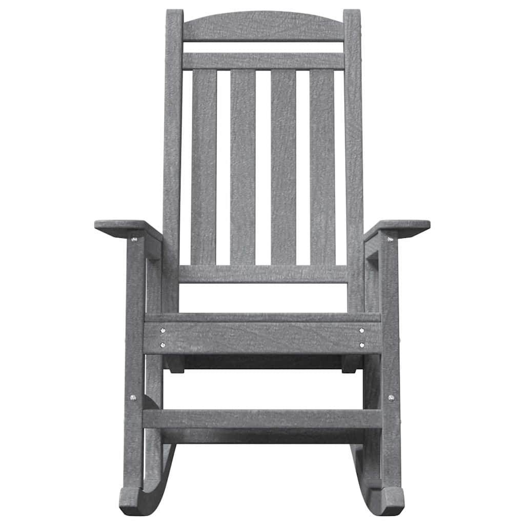 PANGIVO - Chaise Berçante de Jardin Gris clair 92 x 70 x 108 cm HDPE - PANGIVO - Image 4