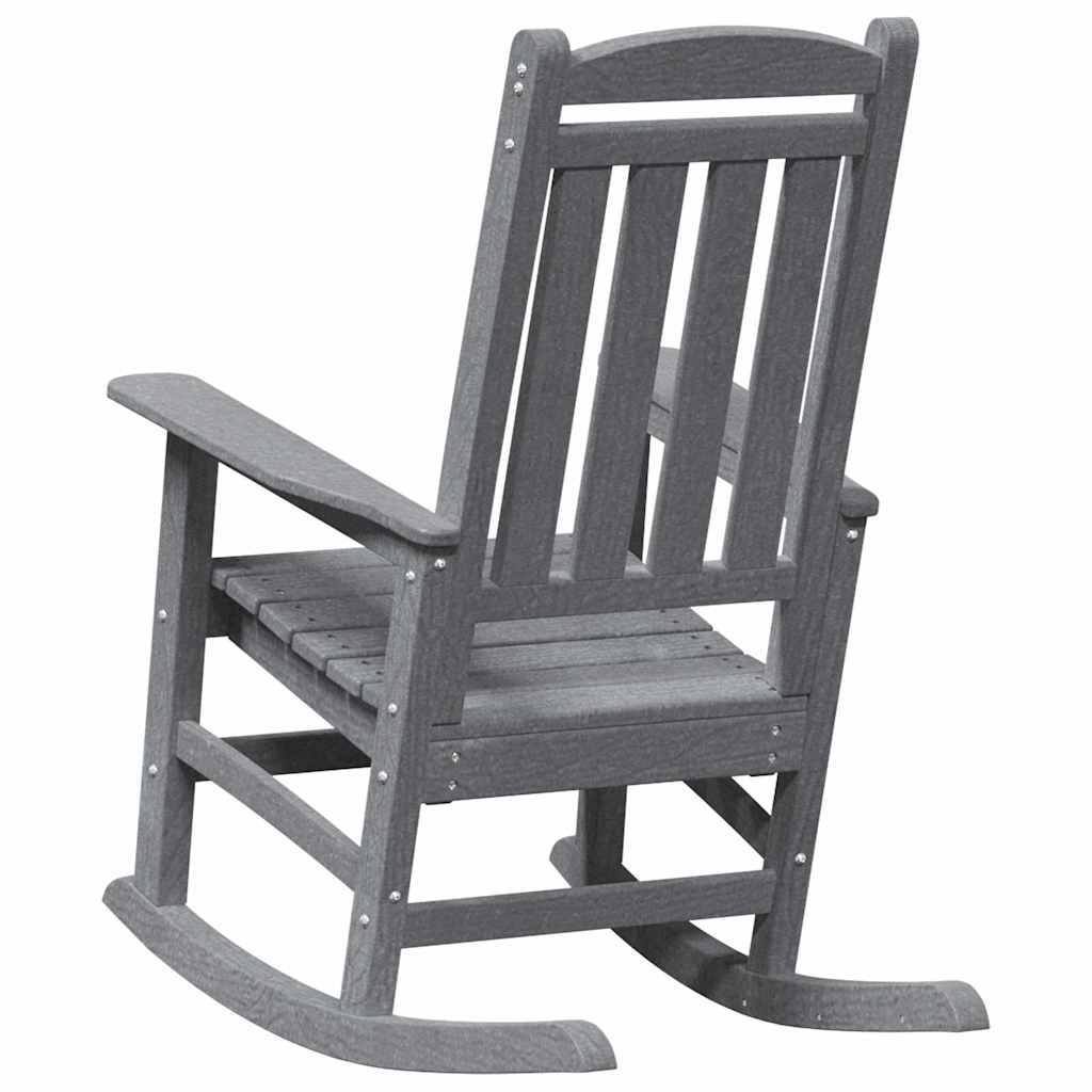 PANGIVO - Chaise Berçante de Jardin Gris clair 92 x 70 x 108 cm HDPE - PANGIVO - Image 6