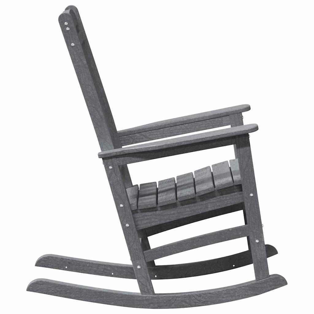 PANGIVO - Chaise Berçante de Jardin Gris clair 92 x 70 x 108 cm HDPE - PANGIVO - Image 5
