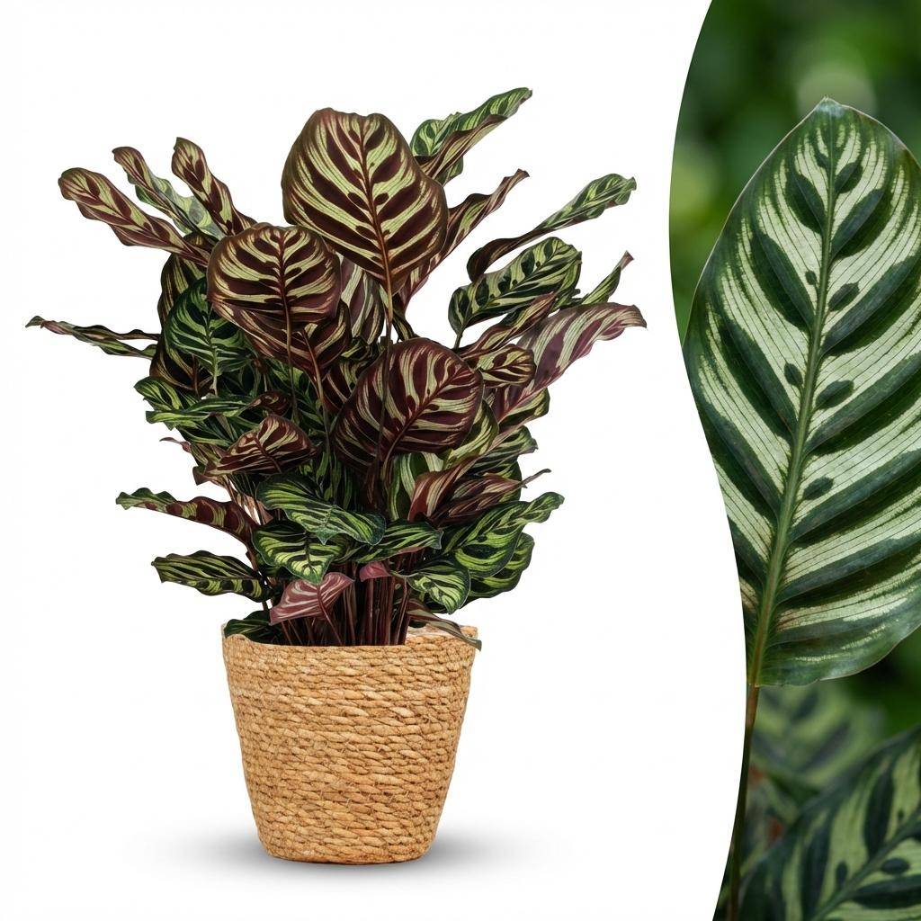Calathea Makoyana - Pot de 19cm - Hauteur 70cm - Panier - Plantes d'intérieur - Image 2